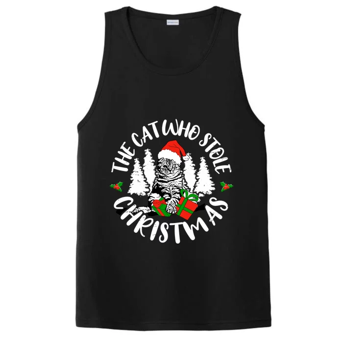 The Cat Who Stole Christmas Gift Performance Tank