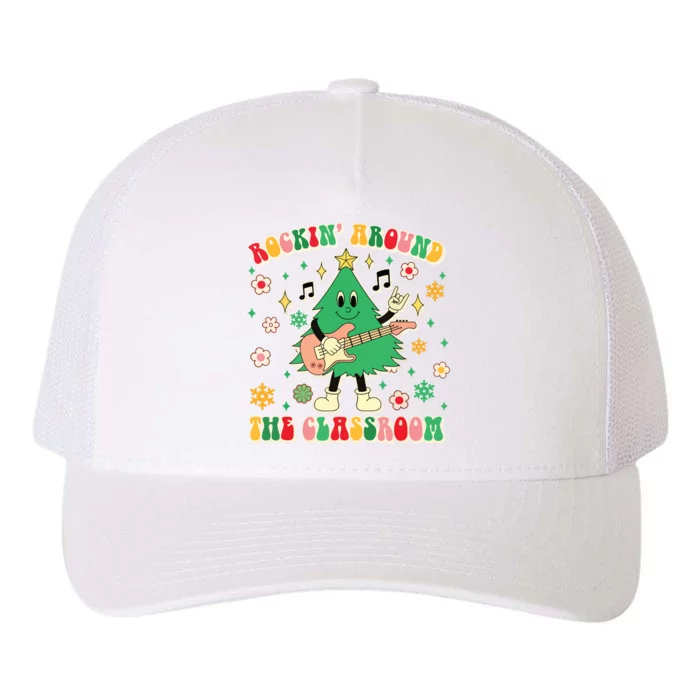 Teacher Christmas Xmas Vibes Yupoong Adult 5-Panel Trucker Hat