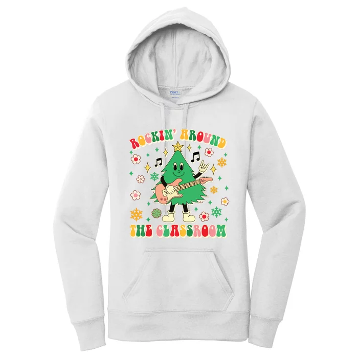 Teacher Christmas Xmas Vibes Women's Pullover Hoodie