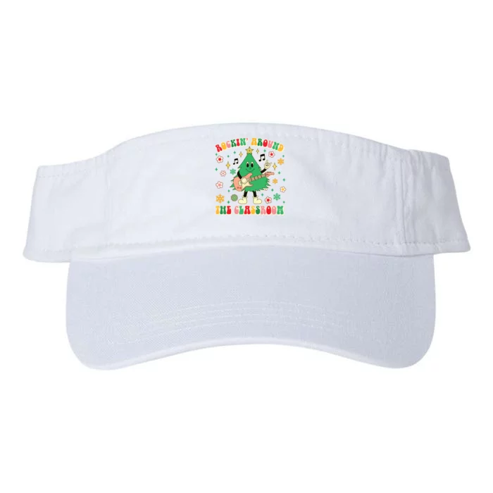 Teacher Christmas Xmas Vibes Valucap Bio-Washed Visor