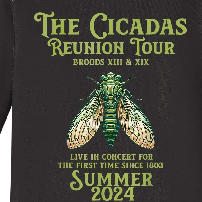 The Cicada Year Reunion U.S Entomology Cicada 2024 Baby Long Sleeve Bodysuit