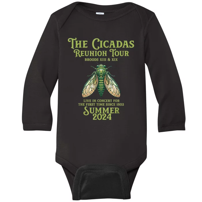 The Cicada Year Reunion U.S Entomology Cicada 2024 Baby Long Sleeve Bodysuit