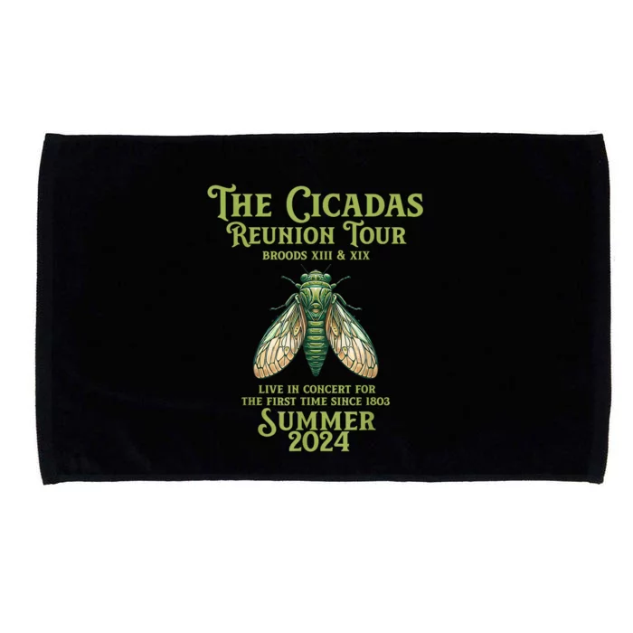 The Cicada Year Reunion U.S Entomology Cicada 2024 Microfiber Hand Towel