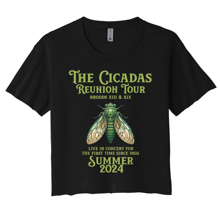 The Cicada Year Reunion U.S Entomology Cicada 2024 Women's Crop Top Tee