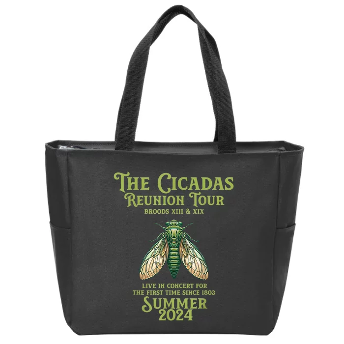 The Cicada Year Reunion U.S Entomology Cicada 2024 Zip Tote Bag