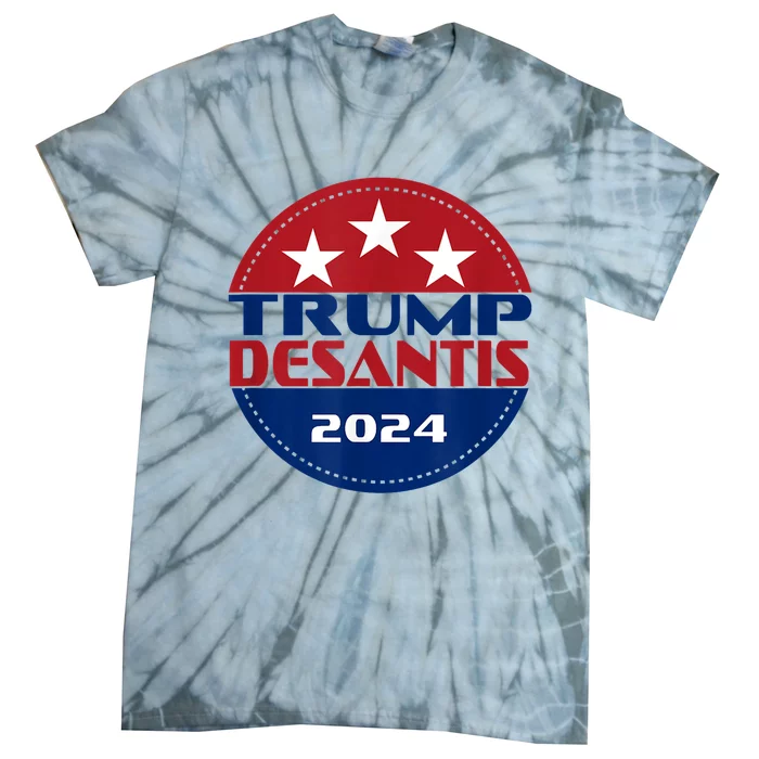 Trump Desantis 2024 Make America Florida Flamingo Seagull Tie-Dye T-Shirt