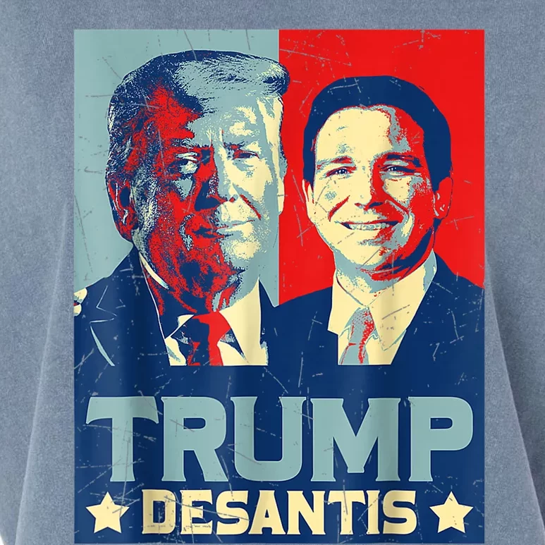 Trump DeSantis 2024 Election Make America Florida Garment-Dyed Women's Muscle Tee