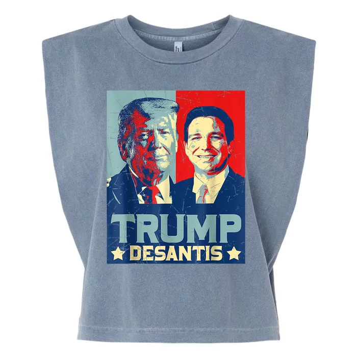 Trump DeSantis 2024 Election Make America Florida Garment-Dyed Women's Muscle Tee