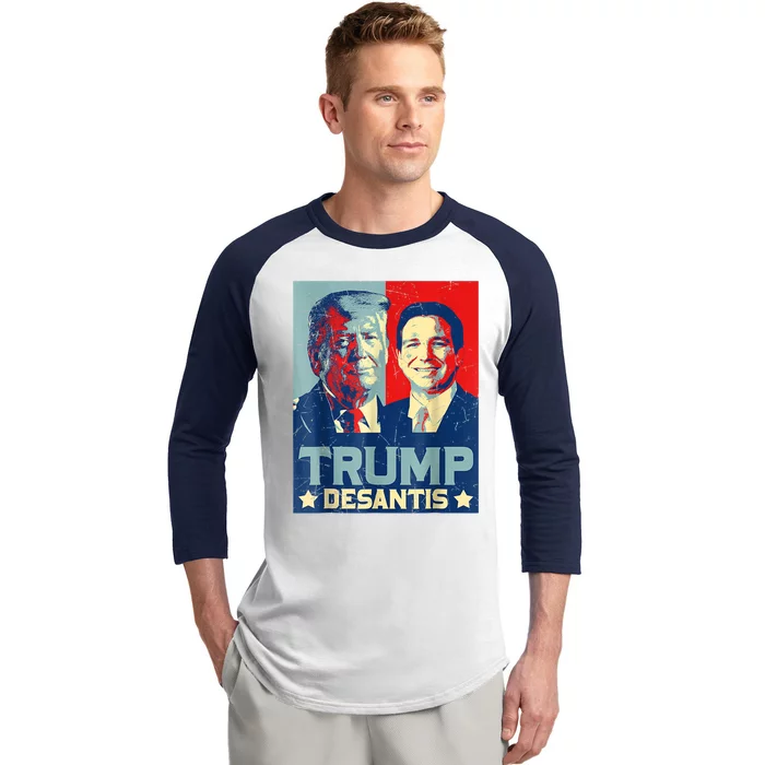 Trump DeSantis 2024 Election Make America Florida Baseball Sleeve Shirt