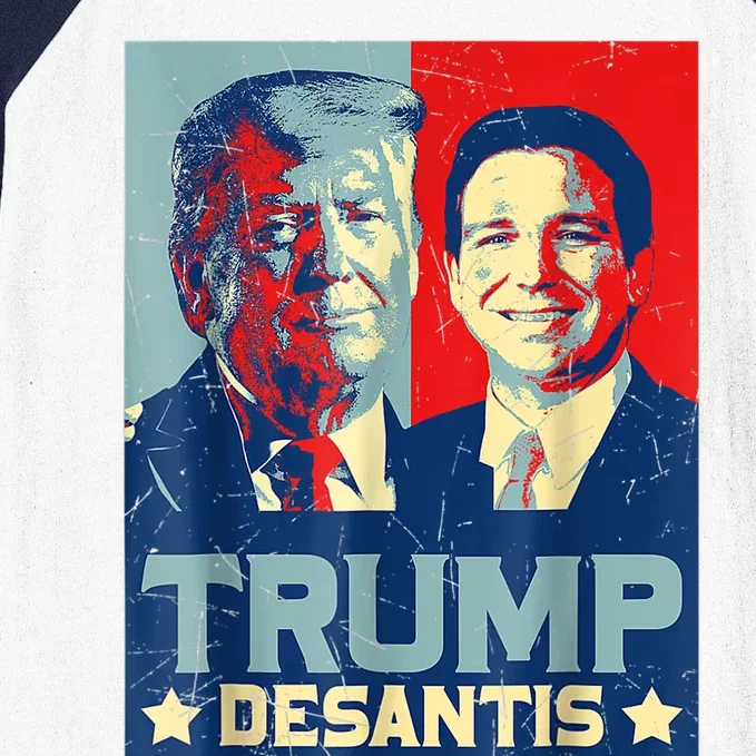 Trump DeSantis 2024 Election Make America Florida Baseball Sleeve Shirt