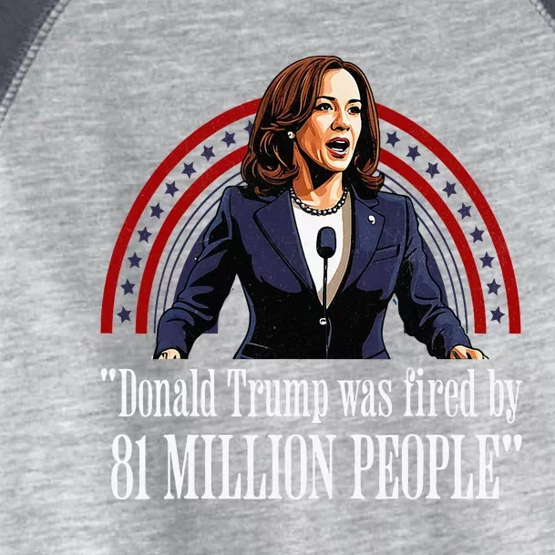 Trump Debate 2024 Pro Harris 81 Million People Toddler Fine Jersey T-Shirt