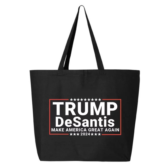 Trump Desantis 24 Donald Trump Ron Desantis Election 2024 25L Jumbo Tote