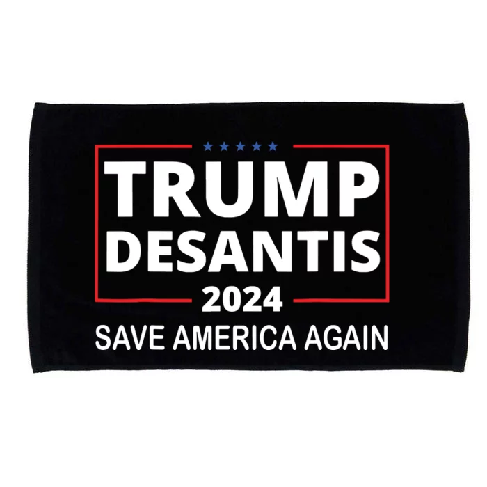 Trump Desantis 2024 Save America Again Republican Election Microfiber Hand Towel