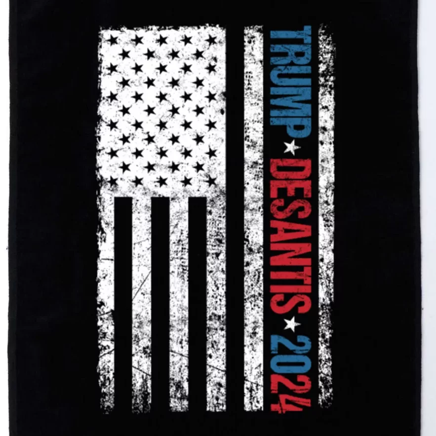 Trump Desantis 2024 American Flag Platinum Collection Golf Towel