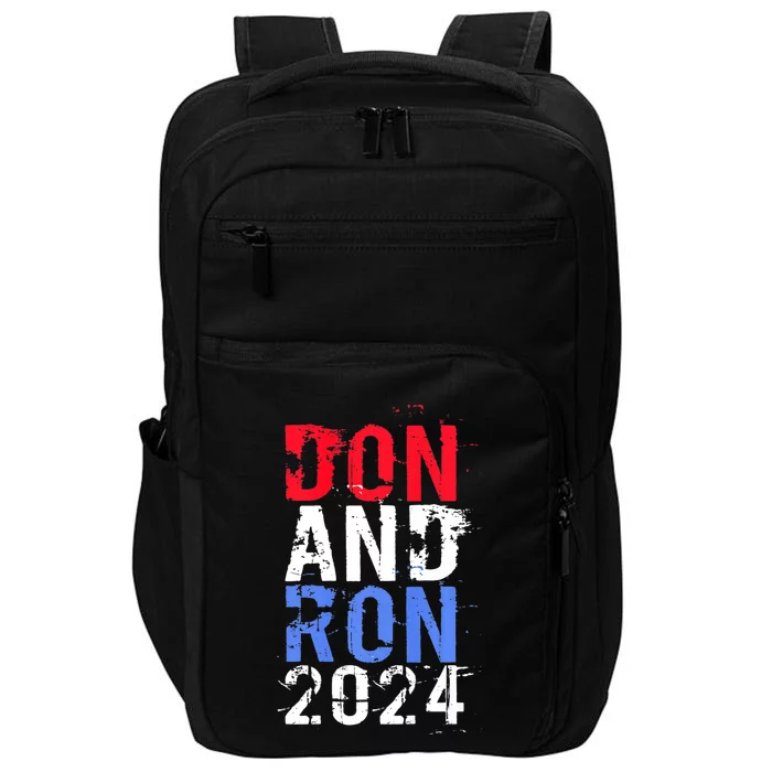 Trump DeSantis 2024 DON AND RON President Republican Party Impact Tech Backpack