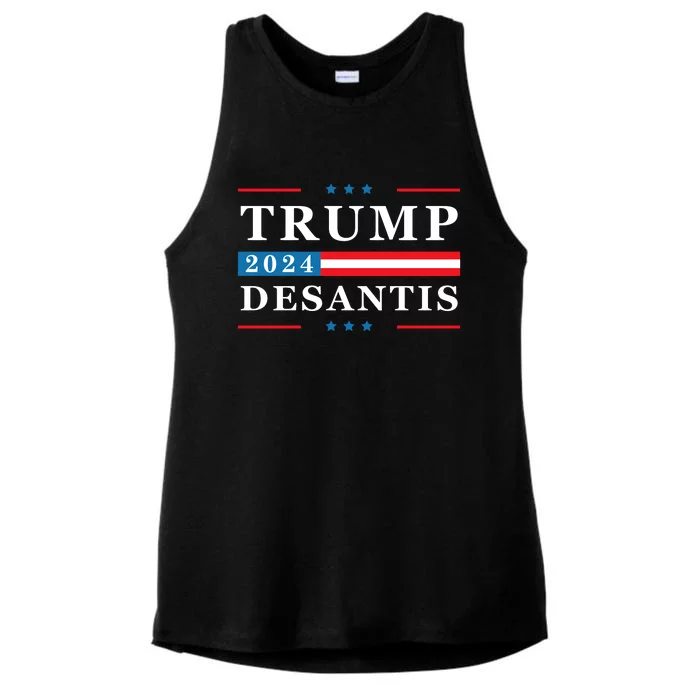 Trump Desantis 2024 Ron Desantis 2024 Ladies Tri-Blend Wicking Tank