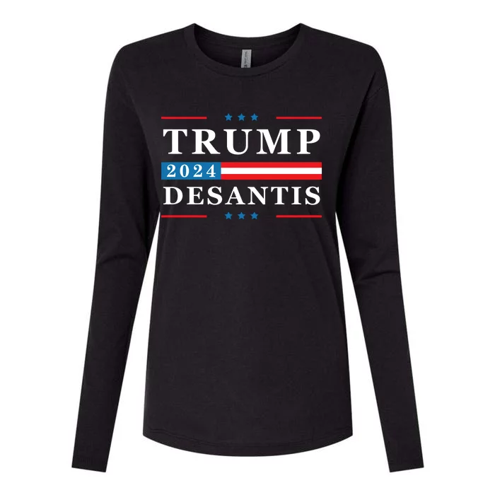 Trump Desantis 2024 Ron Desantis 2024 Womens Cotton Relaxed Long Sleeve T-Shirt