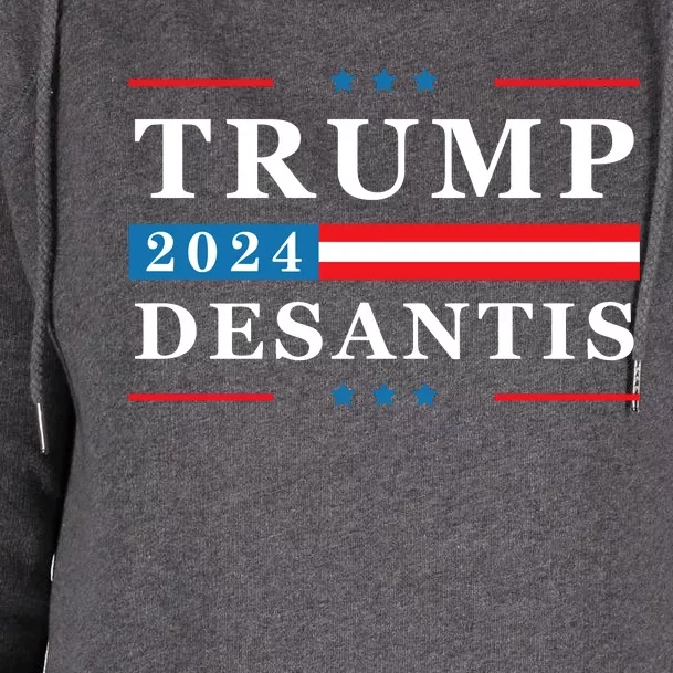 Trump Desantis 2024 Ron Desantis 2024 Womens Funnel Neck Pullover Hood