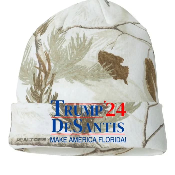 Trump DeSantis 2024 Make America Florida Republican Vintage Kati - 12in Camo Beanie