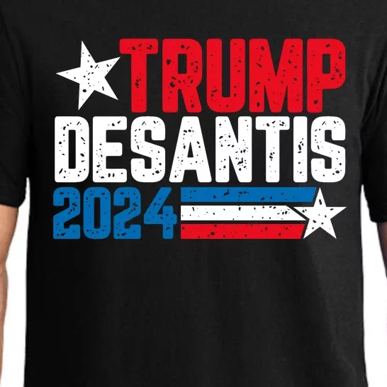 Trump Desantis 2024 For President Vintage Distressed Desantis 2024 Pajama Set