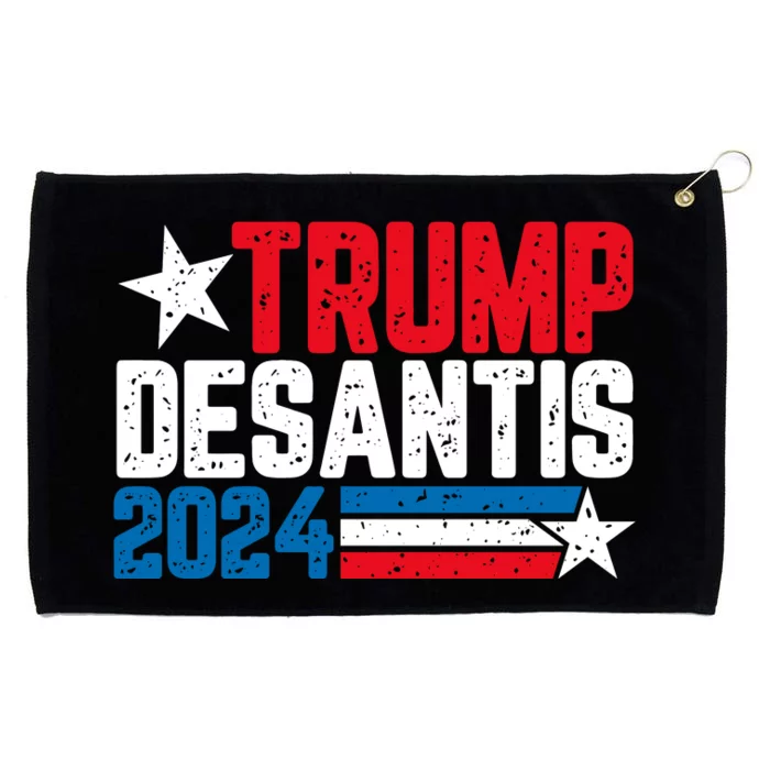 Trump Desantis 2024 For President Vintage Distressed Desantis 2024 Grommeted Golf Towel