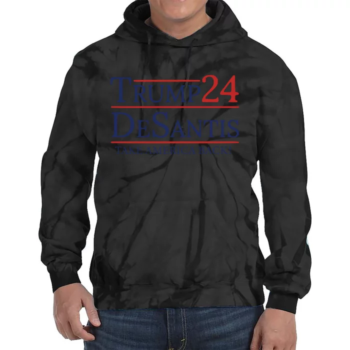 Trump Desantis 2024 Tie Dye Hoodie