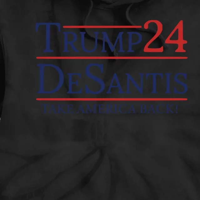 Trump Desantis 2024 Tie Dye Hoodie