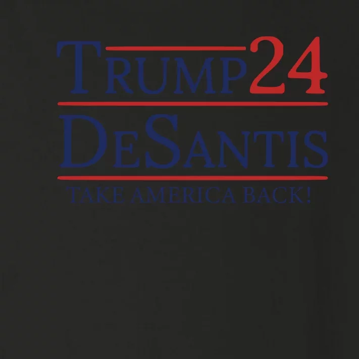 Trump Desantis 2024 Toddler Long Sleeve Shirt