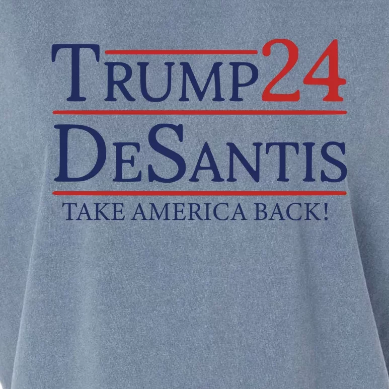 Trump Desantis 2024 Garment-Dyed Women's Muscle Tee