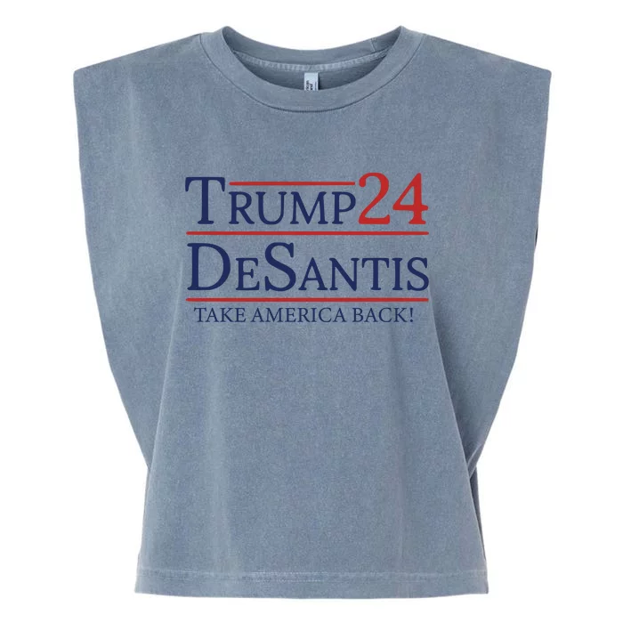 Trump Desantis 2024 Garment-Dyed Women's Muscle Tee