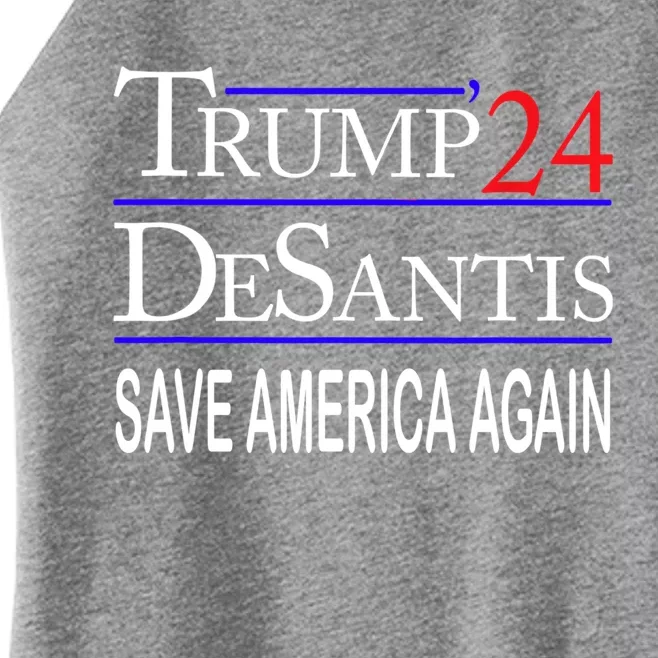 Trump Desantis 2024 Save America Again Republican Election Gift Women’s Perfect Tri Rocker Tank