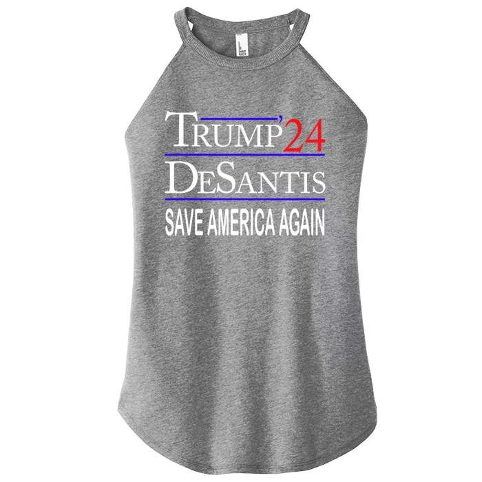 Trump Desantis 2024 Save America Again Republican Election Gift Women’s Perfect Tri Rocker Tank