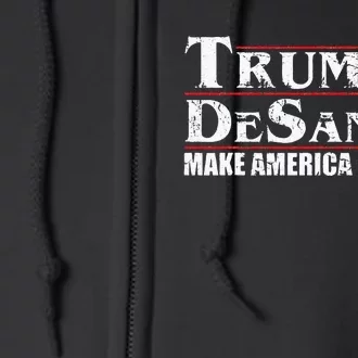 Trump DeSantis 24 Makes America Florida 2024 Full Zip Hoodie