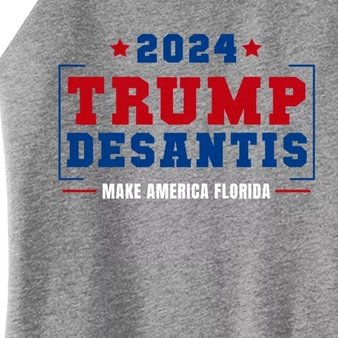 Trump Desantis 2024 Election Make America Florida Gift Women’s Perfect Tri Rocker Tank