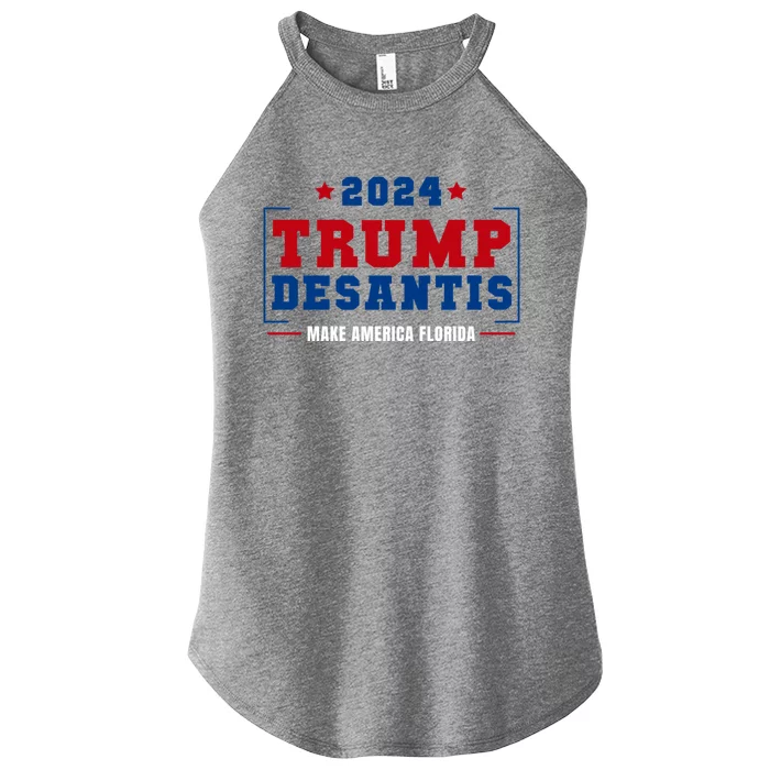 Trump Desantis 2024 Election Make America Florida Gift Women’s Perfect Tri Rocker Tank