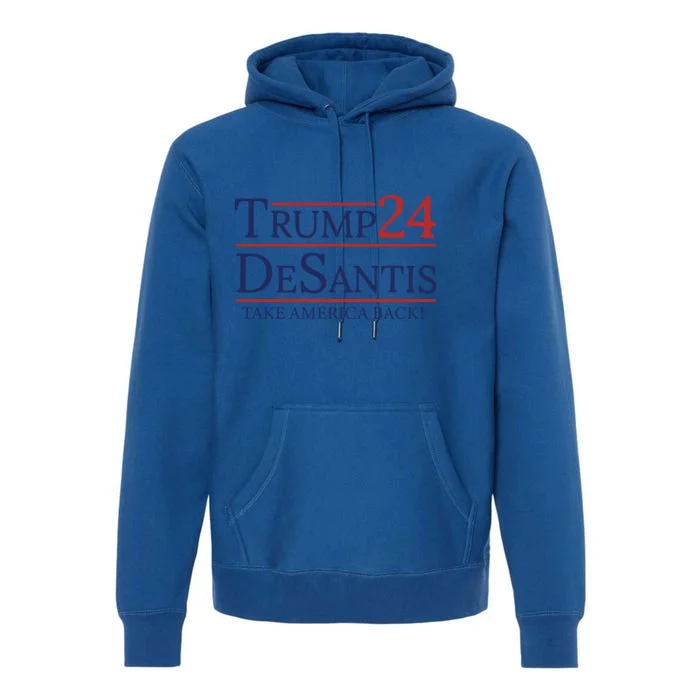 Trump Desantis 2024 Election 2024 Donald Trump The Return Gift Premium Hoodie