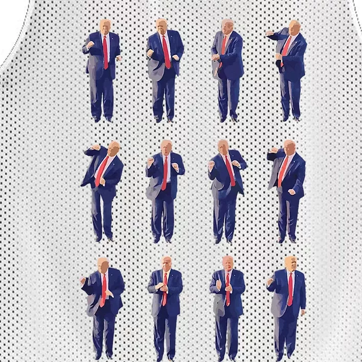 Trump Dance 4547 Dance Trump Fix America Again 2024 Mesh Reversible Basketball Jersey Tank