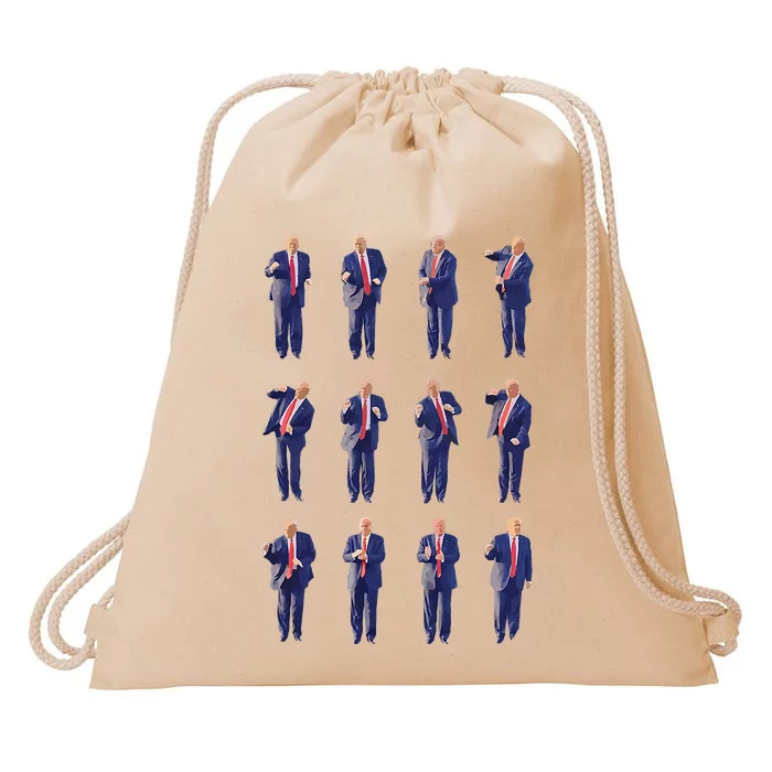 Trump Dance 4547 Dance Trump Fix America Again 2024 Drawstring Bag