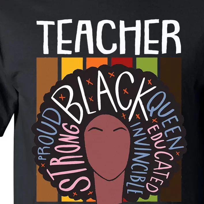 Thanksgiving Day Afro Queen Celebrating Black History Tall T-Shirt