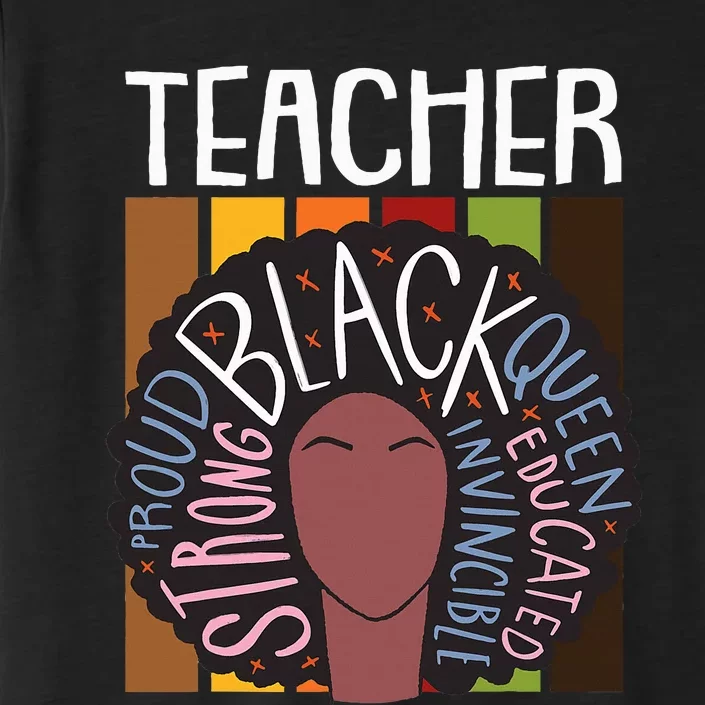 Thanksgiving Day Afro Queen Celebrating Black History ChromaSoft Performance T-Shirt