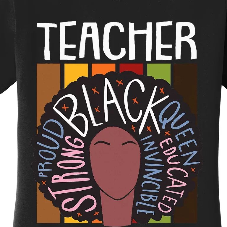 Thanksgiving Day Afro Queen Celebrating Black History Women's T-Shirt