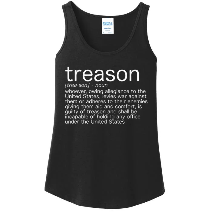 Treason Definition Anti Trump Treason Ladies Essential Tank