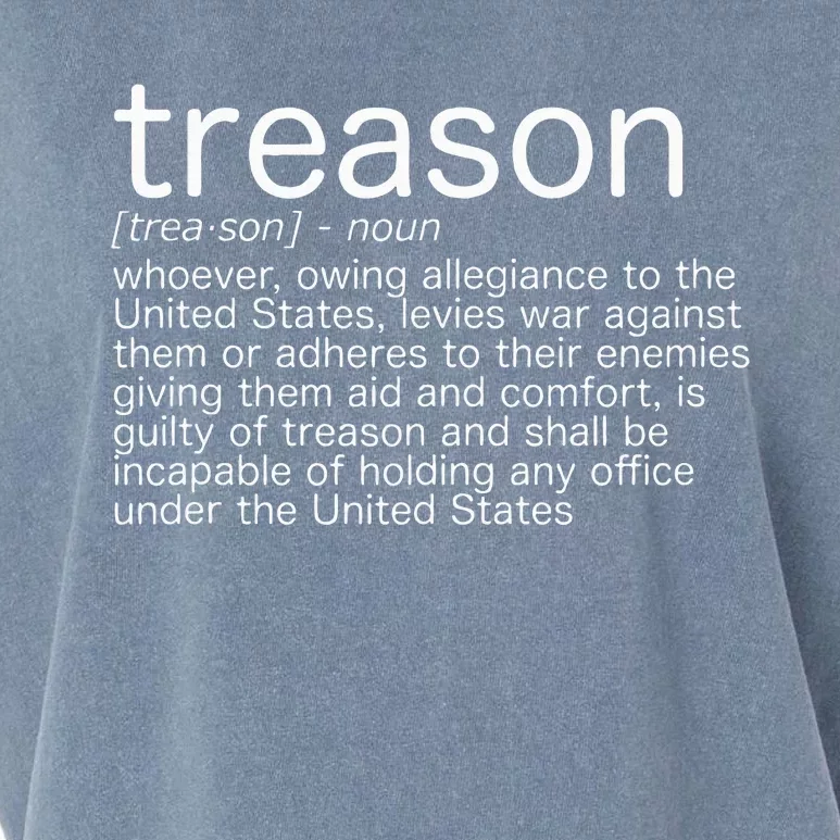 Treason Definition Anti Trump Treason Garment-Dyed Women's Muscle Tee