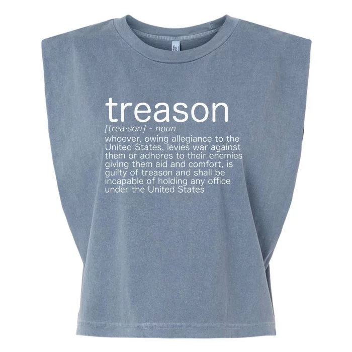 Treason Definition Anti Trump Treason Garment-Dyed Women's Muscle Tee