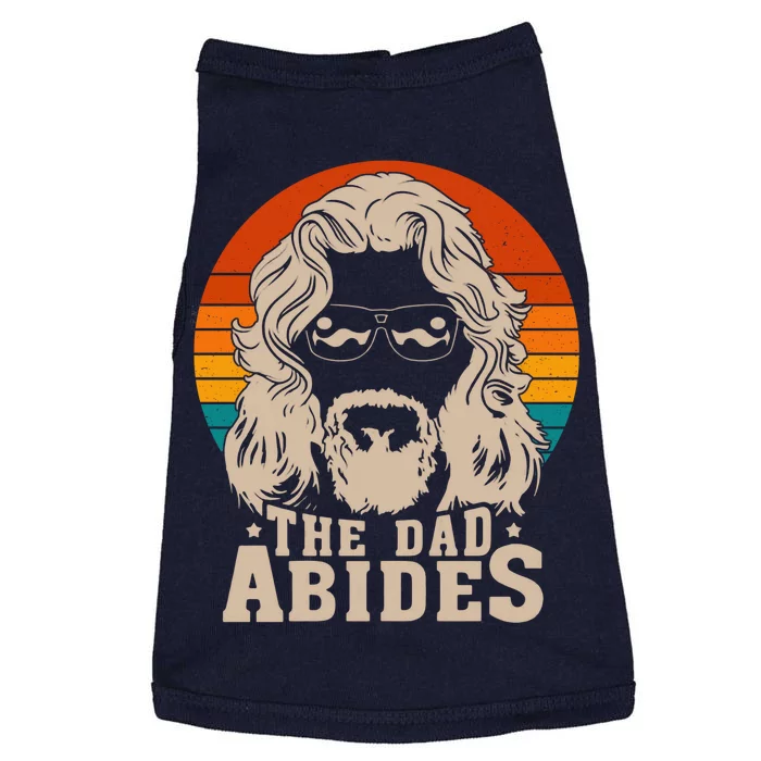 The Dad Abides Funny Fathers Day Retro Doggie Tank