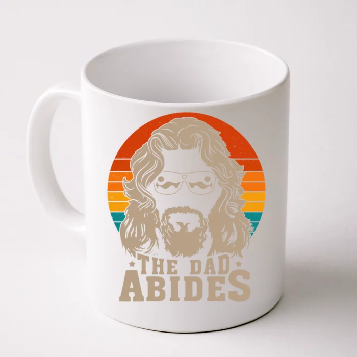 The Dad Abides Funny Fathers Day Retro Front & Back Coffee Mug