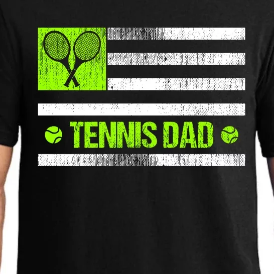 Tennis Dad American Flag Cute Gift Pajama Set