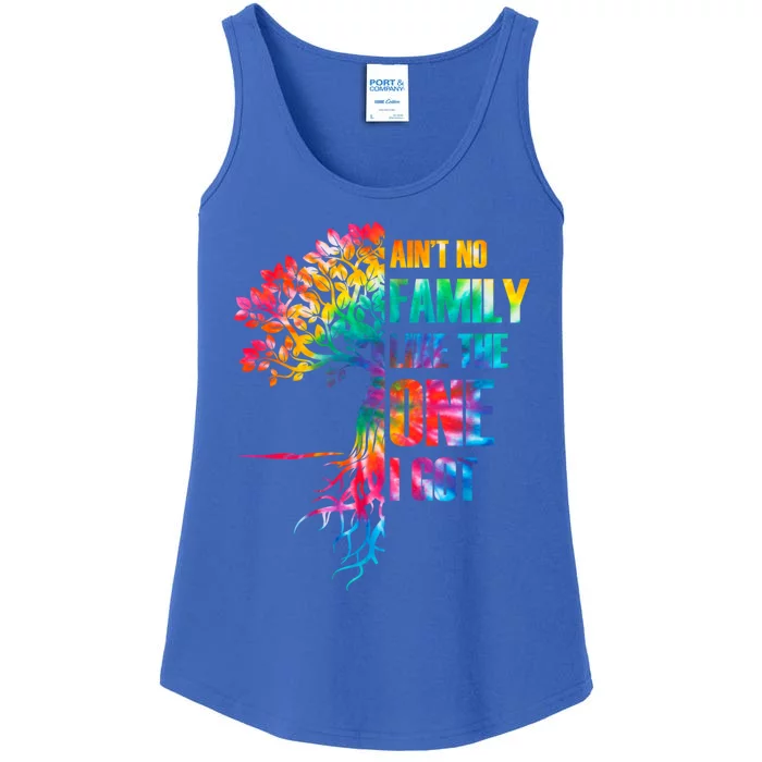 Tie Dye Aint No Family Like The One I Got Family Reunion Gift Ladies Essential Tank