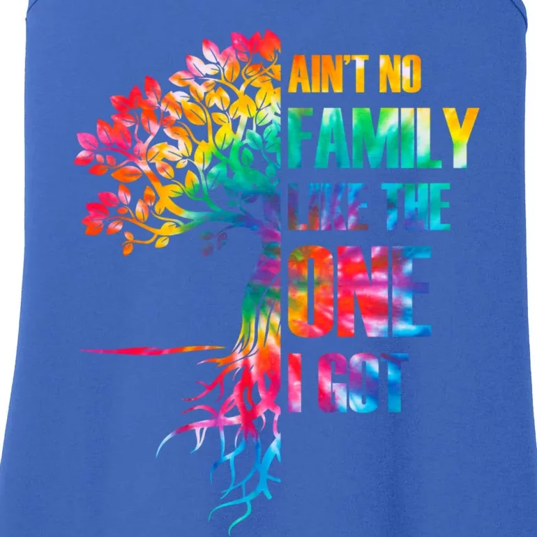 Tie Dye Ain't No Family Like The One I Got Family Reunion Gift Ladies Essential Tank