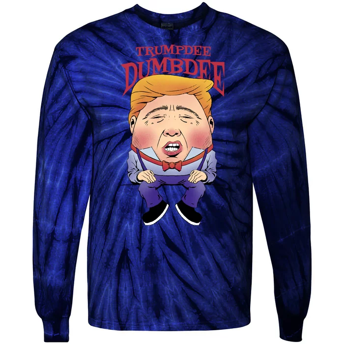 Trumpdee Dumbdee Anti Trump Funny Tie-Dye Long Sleeve Shirt